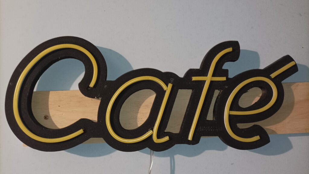 Cartel Café Neón mediano - Cafetería - BAR