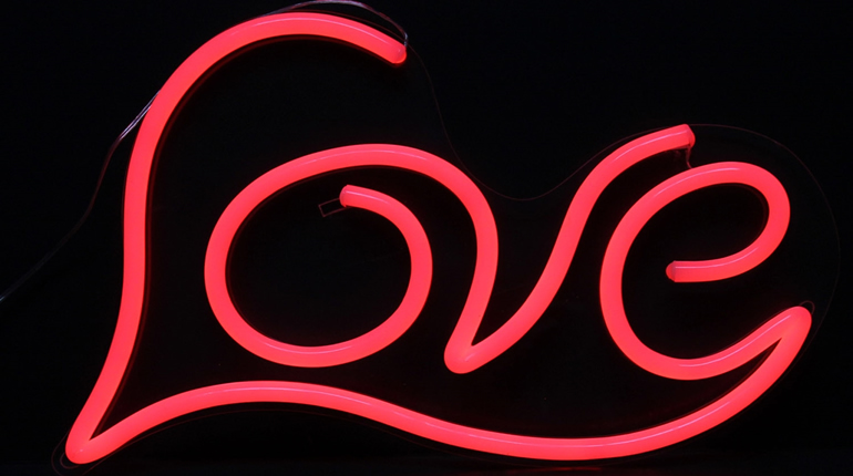Cartel Love Neón Led