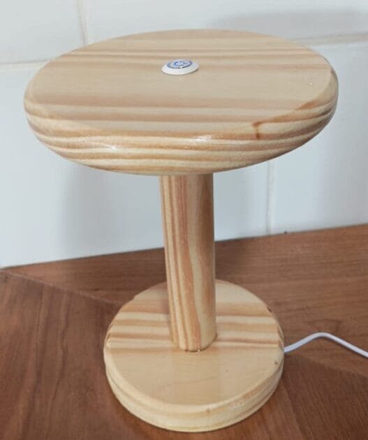 Velador LED madera dimmer